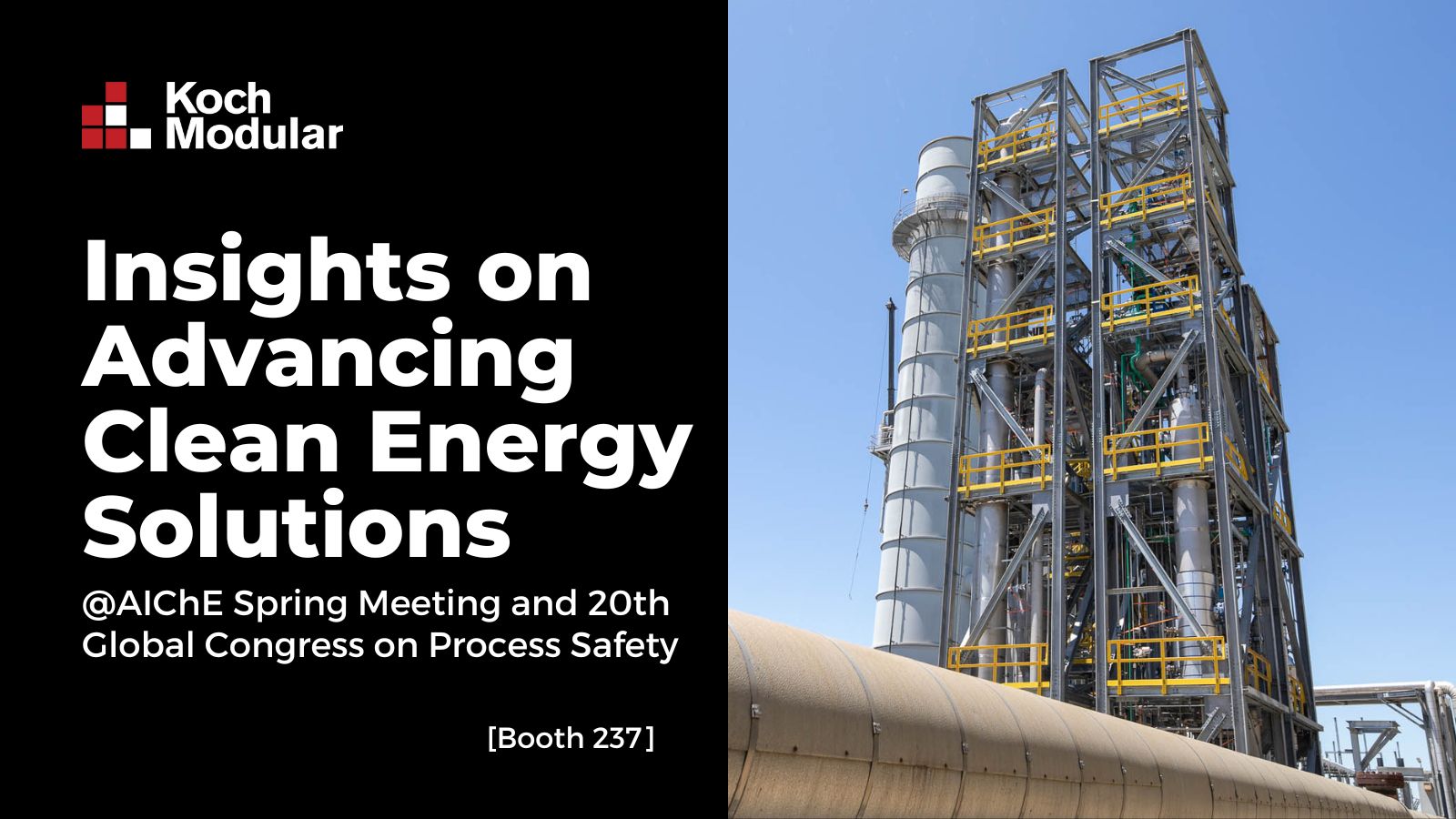 Koch Modular to Present Insights on Advancing Clean Energy Solutions at AIChE Spring Meeting