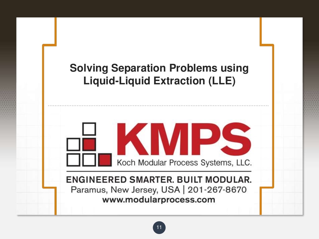 Solving Separation Problems using LLE 11